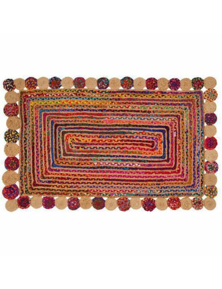 Alfombra DKD Home Decor Algodón Multicolor Jute (160 x 230 x 1 cm) Alfombra DKD Home Decor Algodón Multicolor Jute (160 x 230 x 1 cm)