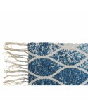 Alfombra DKD Home Decor Azul Algodón Chenille (60 x 240 x 1 cm)