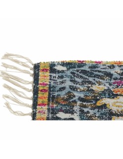 Alfombra DKD Home Decor Algodón Multicolor Chenille (60 x 240 x 1 cm)