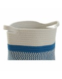 Cestino DKD Home Decor Azzurro Nero Beige Grigio 25 x 25 x 20 cm (4 Pezzi)