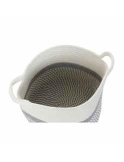 Cestino DKD Home Decor Azzurro Nero Beige Grigio 25 x 25 x 20 cm (4 Pezzi)