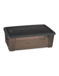 Scatola con Coperchio Stefanplast Elegance Grigio 19,5 x 11,5 x 33 cm 5 L