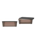 Scatola con Coperchio Stefanplast Elegance Grigio 19,5 x 11,5 x 33 cm 5 L