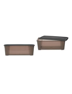 Scatola con Coperchio Stefanplast Elegance Grigio 19,5 x 11,5 x 33 cm 5 L