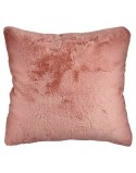 Almofada Com pelo Cor de Rosa Pele Sintética (60 x 2 x 60 cm)