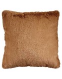 Cuscino Con capelli Marrone Ecopelle (40 x 2 x 40 cm)