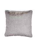 Cojín Con pelo Gris Piel Sintética (40 x 2 x 40 cm)