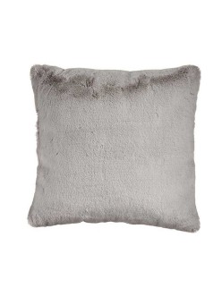 Cuscino Con capelli Grigio Ecopelle (40 x 2 x 40 cm)
