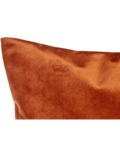 Almofada Poliéster Veludo Laranja (45 x 13 x 45 cm)