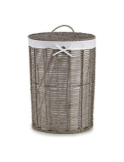 Laundry Basket Kipit White Grey wicker 40 L 76 L 44 x 56 x 44 cm