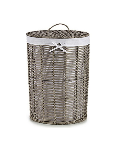 Laundry Basket Kipit White Grey wicker 40 L 76 L 44 x 56 x 44 cm