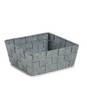 Korb Kipit A3-6929A9 Grau Stoff Geflochten 18 x 8 x 21 cm