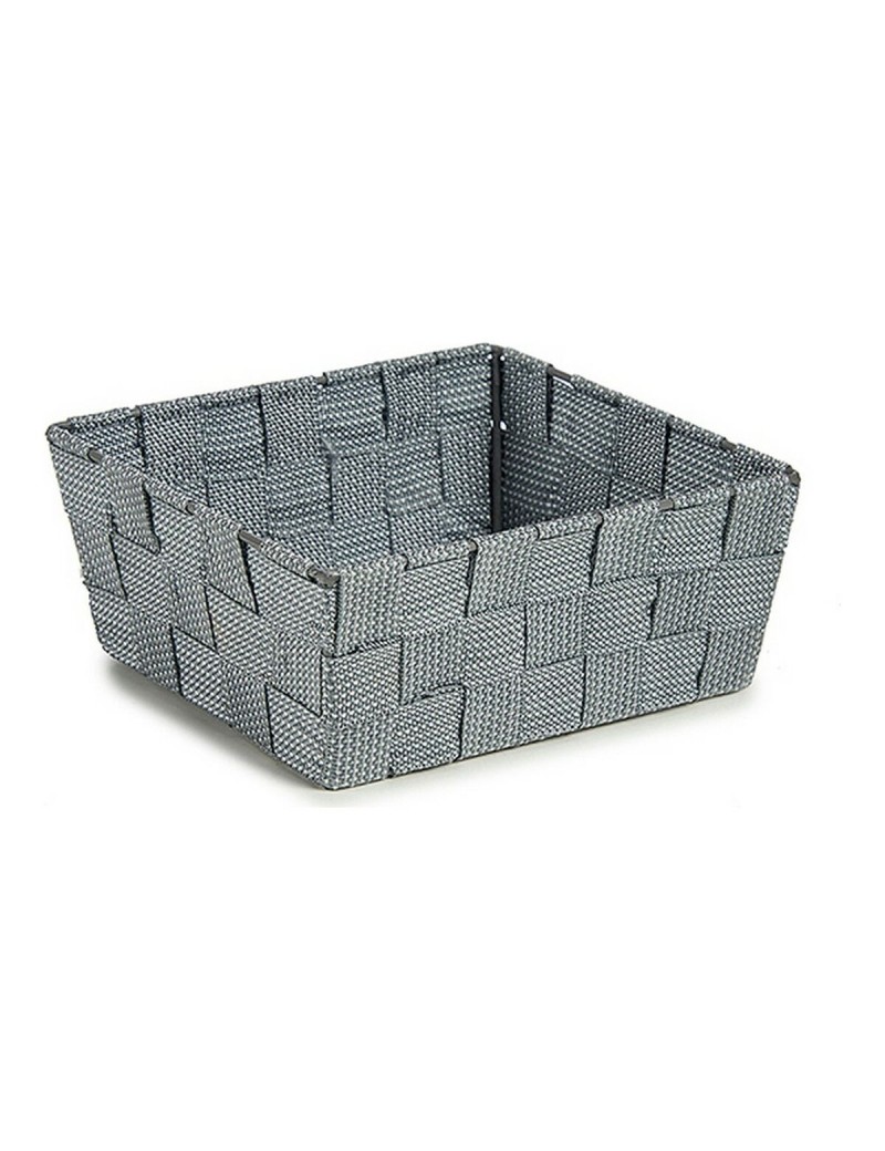 Basket Kipit A3-6929A9 Grey Cloth Braiding 18 x 8 x 21 cm