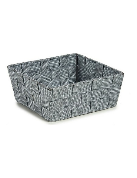Basket Kipit A3-6929A9 Grey Cloth Braiding 18 x 8 x 21 cm