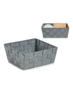 Basket Kipit A3-6929A9 Grey Cloth Braiding 18 x 8 x 21 cm