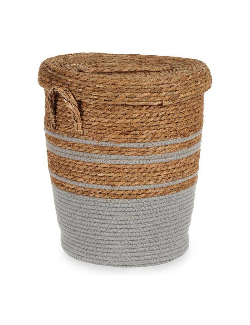 Basket Brown Grey 36 x 43 x 36 cm (36 x 43 x 36 cm)