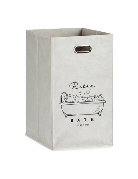 Basket Berilo Relax Bath White Cardboard 60 L 35 x 57 x 35 cm Foldable