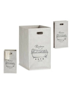 Korb Berilo Relax Bath Weiß Pappe 60 L 35 x 57 x 35 cm Biegsam