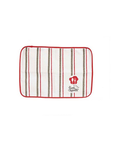 Individual Kinvara Bon Apetit Branco Vermelho
