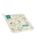 Kitchen Cloth Kinvara Organic White Green 50 x 0,3 x 50 cm