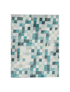 Toalha de Mesa Kinvara CUADROS-A Azul Loneta
