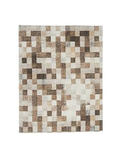 Mantel Kinvara CUADROS-B Beige Loneta