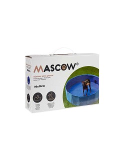 Piscina Smontabile Animali Domestici 80 x 20 x 80 cm Azzurro