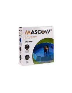 Schwimmbad Abnehmbar Haustiere 120 x 30 x 120 cm Blau