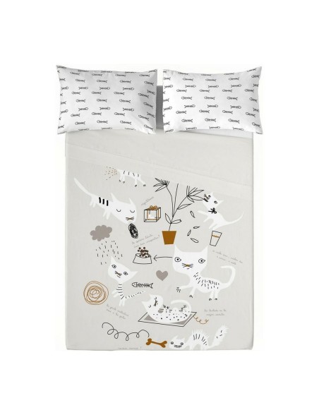 Sábana Encimera Panzup Gatos 2 160 x 270 cm (Cama de 80/90)