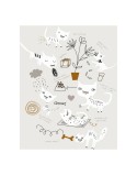 Sábana Encimera Panzup Gatos 2 160 x 270 cm (Cama de 80/90)