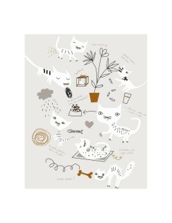 Lenzuolo Superiore Panzup Gatos 2 160 x 270 cm (Singolo)
