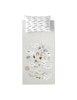 Sábana Encimera Panzup Gatos 2 160 x 270 cm (Cama de 80/90)