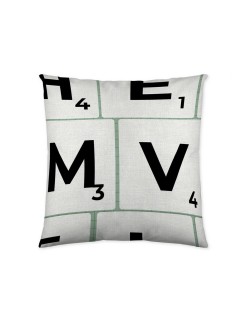 Fodera per cuscino Naturals Scrabble (50 x 50 cm)