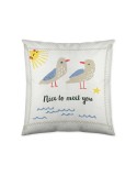 Capa de travesseiro Popcorn Biel (60 x 60 cm)