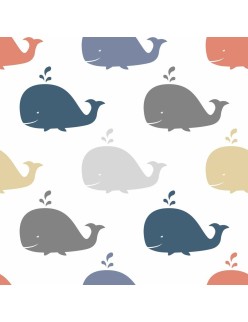 Cot Quilt Cover Cool Kids Mouse Adrian Reversible 115 x 145 + 20 cm