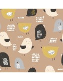 Capa nórdica Popcorn Baby Chick Solteiro 150 x 220 cm
