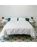 Copripiumino Naturals Tencel Bianco Singolo 180 x 220 cm