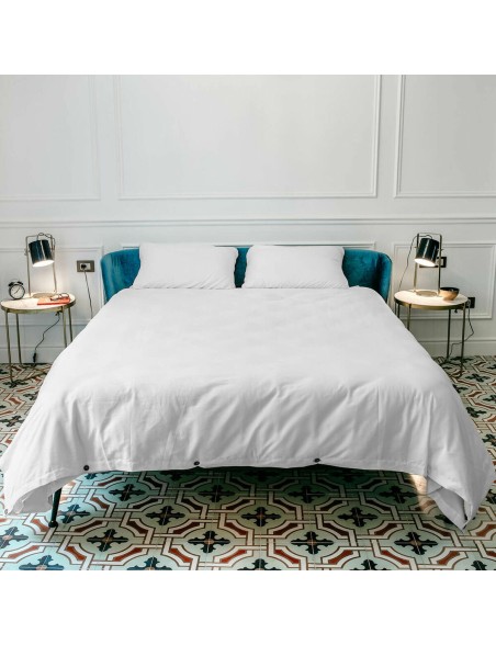 Copripiumino Naturals Tencel Bianco Singolo 180 x 220 cm