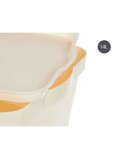 Caja de Almacenaje con Tapa Kipit TP595-4 Crema Plástico 14 L 29,5 x 14,3 x 45 cm