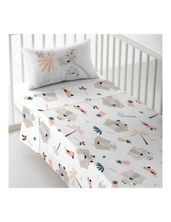 Cot Flat Sheet Cool Kids Wild And Free B 100 x 130 cm