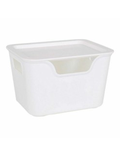 Caixa de Armazenagem com Tampa Bella Antracite (18 x 14 x 11 cm)