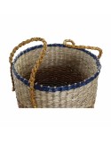 Set di Cestini DKD Home Decor Arancio Verde Erba di mare (35 x 22 x 46 cm) (2 pcs)