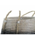 Conjunto de Cestas DKD Home Decor Natural Cinzento Zostera marina (52 x 52 x 44 cm) (2 pcs)