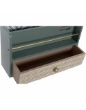 Contenitore per Sistemare Multiuso DKD Home Decor LD-181379 Verde polipropilene Legno MDF 30 x 9 x 17 cm (2 Unità)