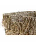 Set di Cestini DKD Home Decor Marrone Multicolore Naturale Frange 40 x 30 x 26 cm