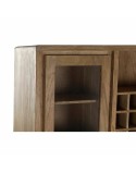 Stand Espositore DKD Home Decor Vetro Marrone Rattan Acacia (160 x 41 x 153 cm)