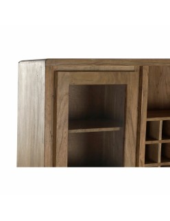 Stand Espositore DKD Home Decor Vetro Marrone Rattan Acacia (160 x 41 x 153 cm)