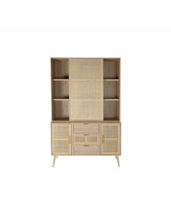 Stand Espositore DKD Home Decor 120 x 38,5 x 196 cm Naturale Legno MDF