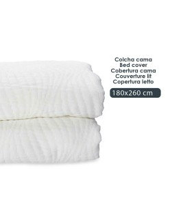 Trapunta Onde Bianco (180 x 260 cm)