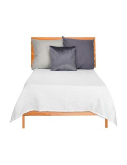 Couvre-lit Ondes Blanc (180 x 260 cm)